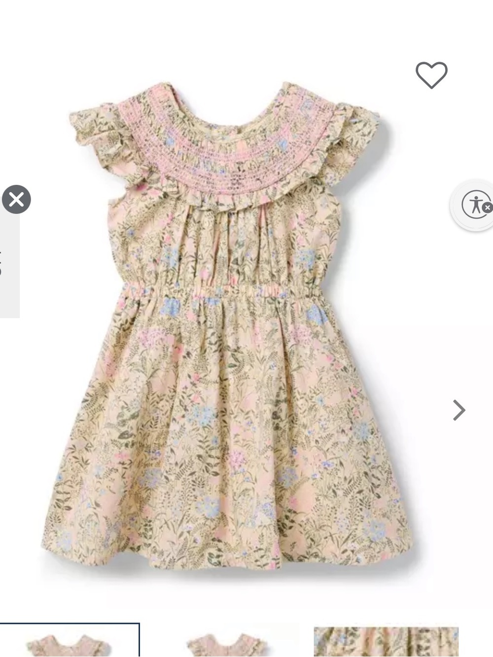 Janie and Jack Floral Smocked Dress